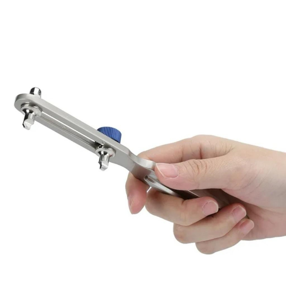 手錶維修工具 換電池 55mm開口兩爪開口手錶器  加大號兩腳手錶器  手錶底蓋兩爪開蓋器 加長快速開錶器 優質不鏽鋼製-細節圖4