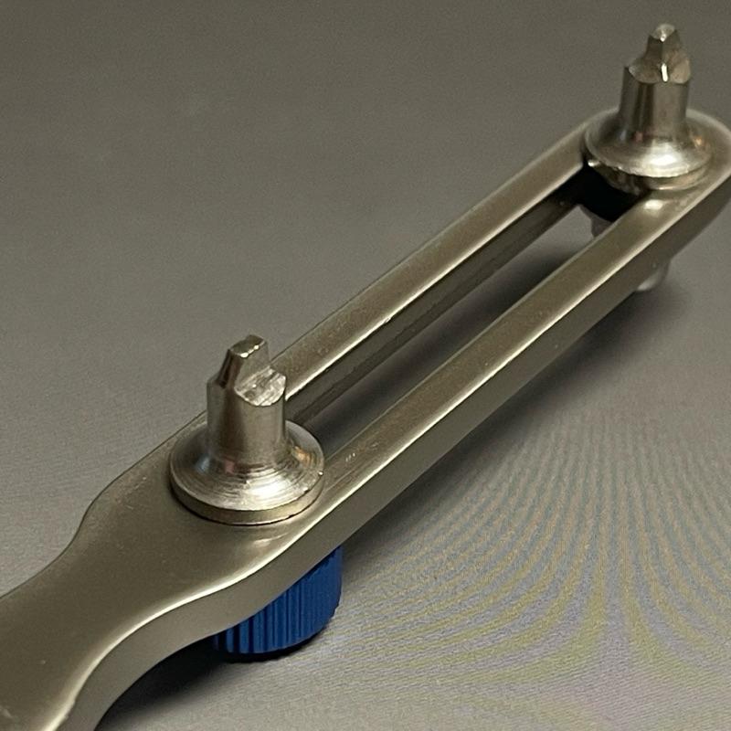 手錶維修工具 換電池 55mm開口兩爪開口手錶器  加大號兩腳手錶器  手錶底蓋兩爪開蓋器 加長快速開錶器 優質不鏽鋼製-細節圖7