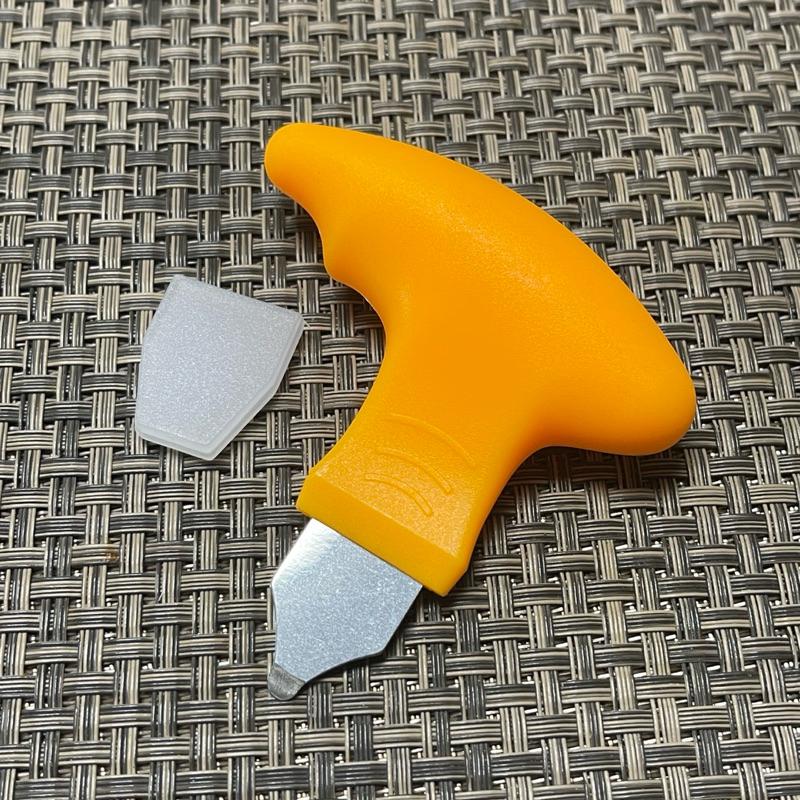 手錶工具 後底蓋撬刀 塑膠短柄翹刀 更換電池撬蓋器 撬蓋刀帶手柄-細節圖2