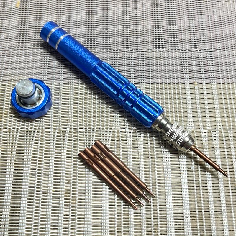 修表工具防滑螺絲起子 全鋼十字一字螺絲起子 手機電腦眼鏡手錶 五合一螺絲起子-細節圖6