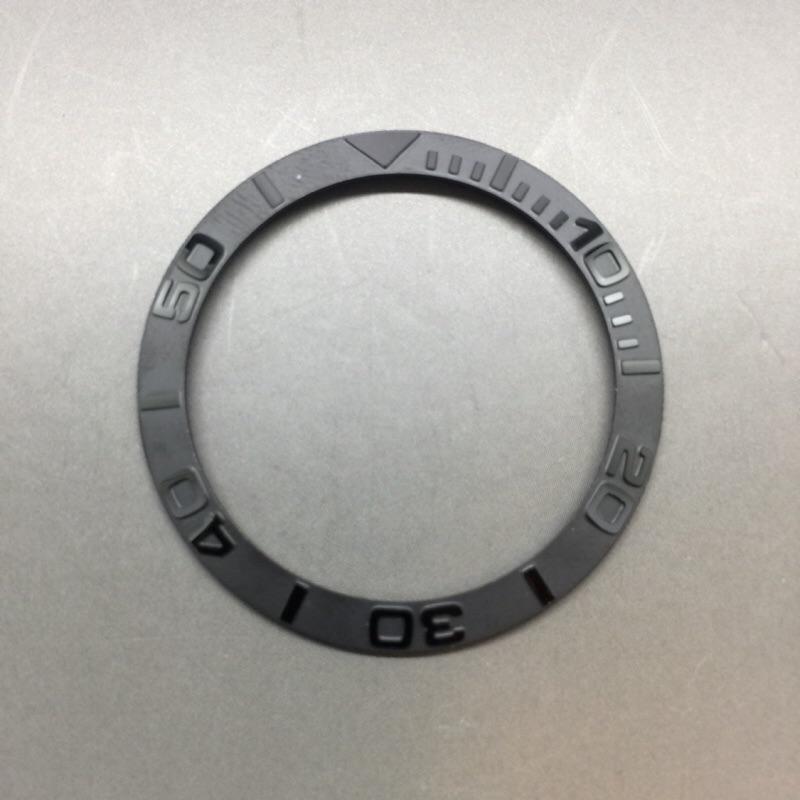 Yacht-Master  黑色陶瓷外圈  錶圈 刻度圈   凸字陶瓷圈  Yacht-Master代用陶瓷圈-細節圖3