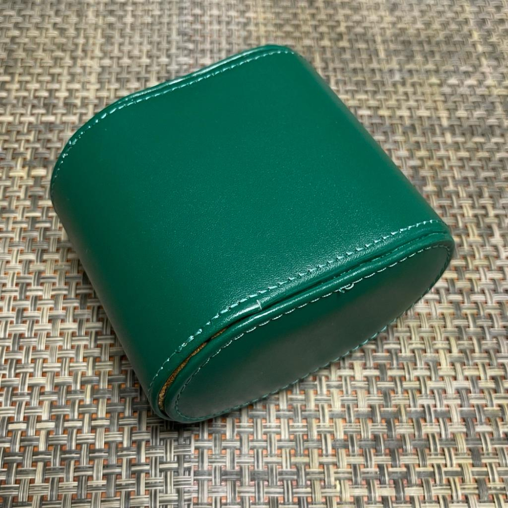 旅行皮革錶盒 腕錶收藏旅行包 便攜手錶盒 手錶收納 手錶收藏盒 外出攜帶盒 防塵防摔 錶盒 出差旅行隨身錶盒 綠色單支-細節圖7