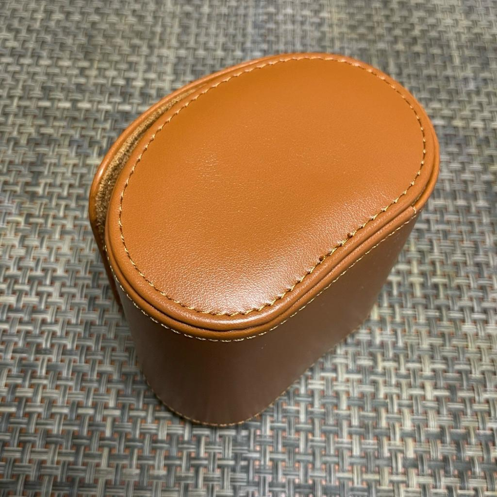 旅行皮革錶盒 腕錶收藏旅行包 便攜手錶盒 手錶收納 手錶收藏盒 外出攜帶盒 防塵防摔 錶盒 出差旅行隨身錶盒 棕色單支-細節圖4