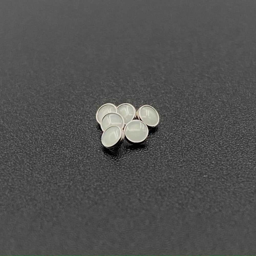 勞力士替用外圈夜明珠 0.4mm 固定孔使用 綠水鬼夜光珠 水鬼陶瓷圈外框升級藍寶石夜光珠 細孔藍綠光 腳位0.4MM-細節圖2