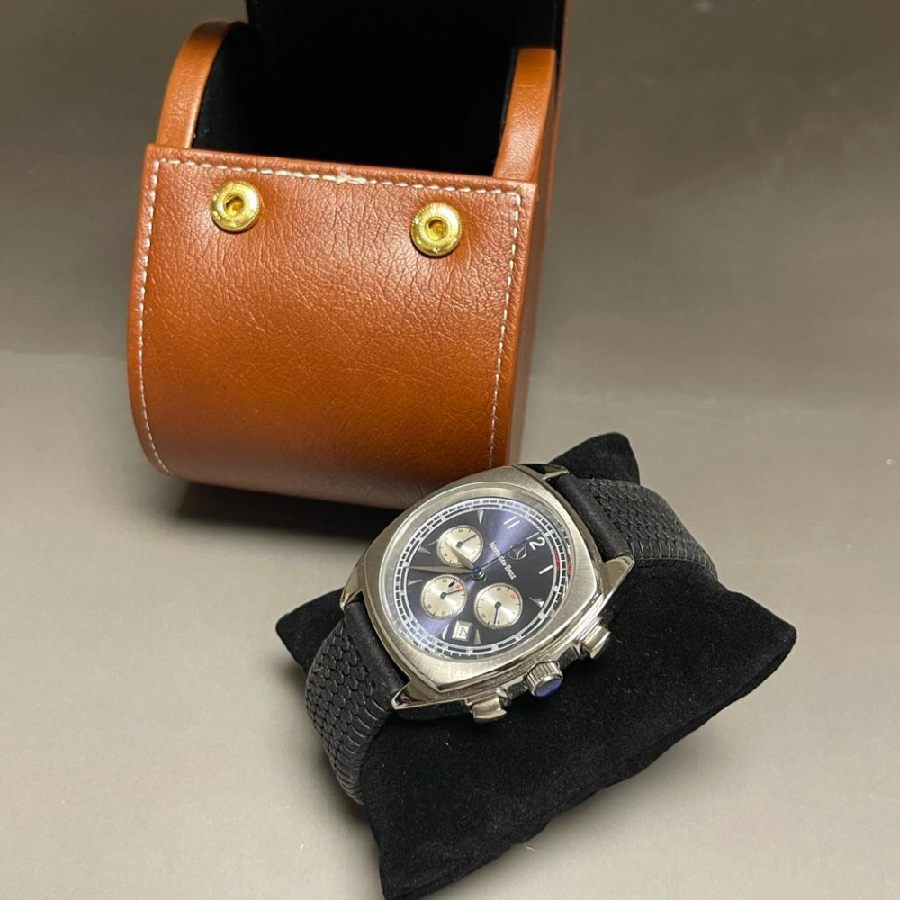 單支裝圓型快扣式旅行錶盒 收納皮錶盒 保護錶盒  PU皮錶盒  合成皮旅行錶盒-細節圖4