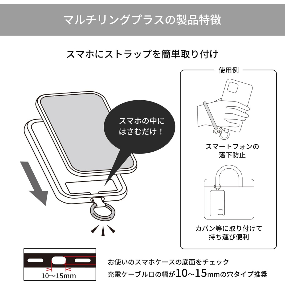 日本代購 MultiRing 烤焦曬黑Kitty大頭矽膠手機防摔手環 手機掛繩掛環 矽膠手機環 墊片 凱蒂-細節圖5