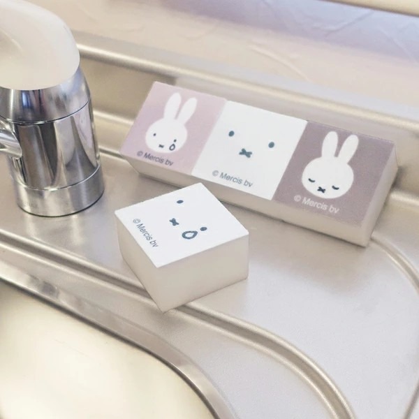 【代購】 日本 miffy 米飛兔 米菲兔 表情 科技海綿 9入 米菲 去除水漬 污漬 適用於廚房、廁所-細節圖7