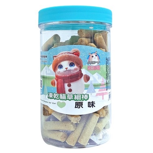 歐姆貓 凍乾貓草細棒罐裝 海陸原肉凍乾粒罐裝 80g/85/90g《兩款各4種》罐裝 全齡貓 零食 貓零食-規格圖10