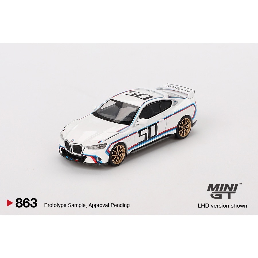MINI GT #863 BMW 3.0 CSL White-細節圖2