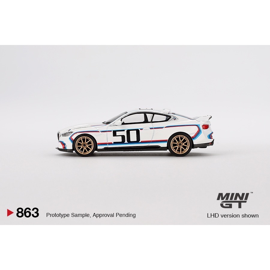 MINI GT #863 BMW 3.0 CSL White-細節圖3