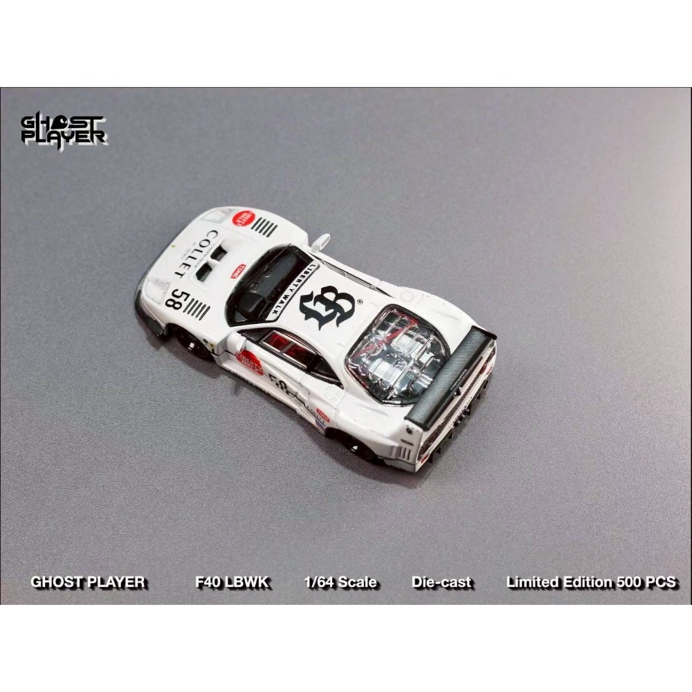 GHOST PLAYER 1/64 LBWK F40 White 58# Livery-細節圖6