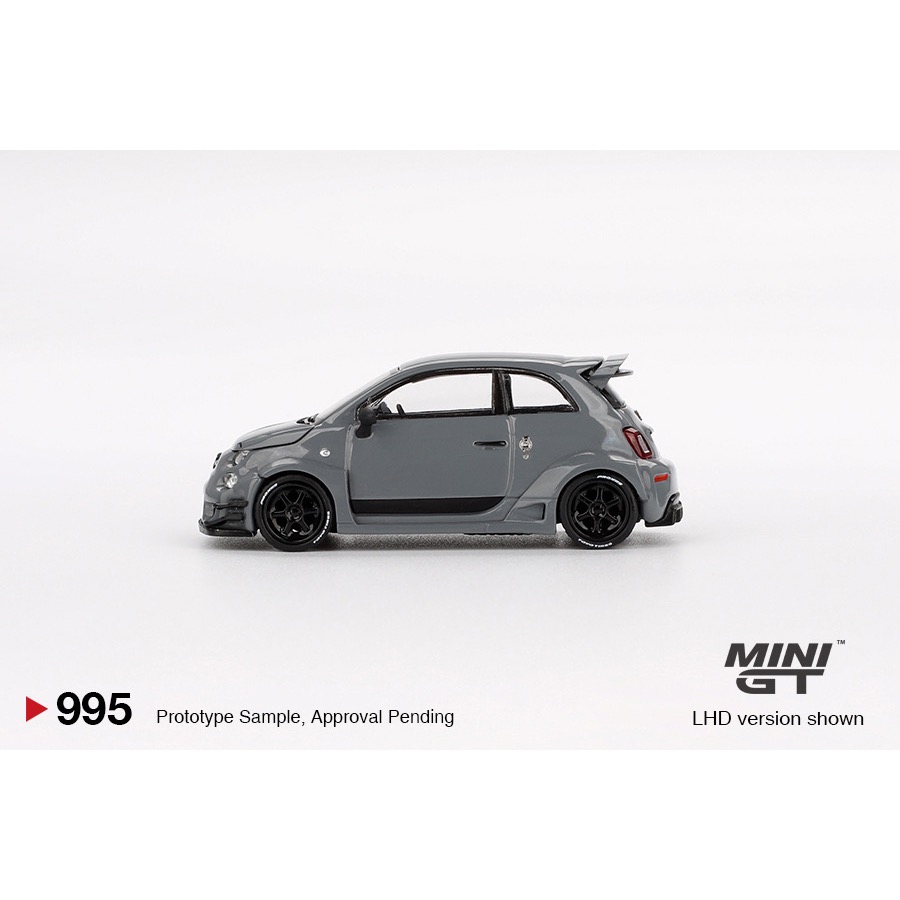 MINI GT #995 Abarth 595 LB-WORKS x Abas Works Grey-細節圖3