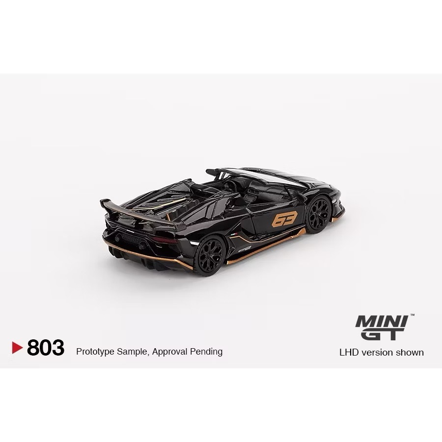 MINI GT #803 Lamborghini Aventador SVJ 63 Roadster-細節圖3