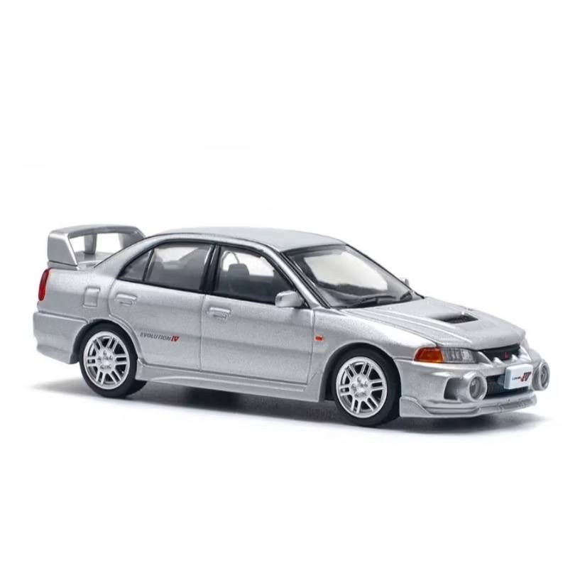 POP RACE MITSUBISHI LANCER EVOLUTION IV 三菱EVO4代 鋼鐵銀-細節圖3