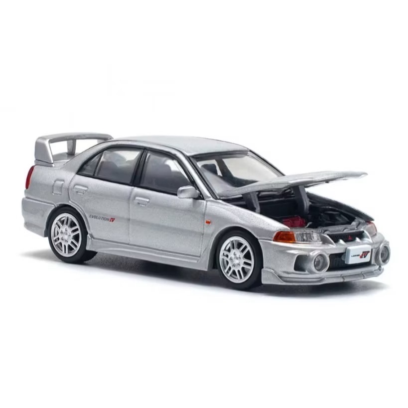 POP RACE MITSUBISHI LANCER EVOLUTION IV 三菱EVO4代 鋼鐵銀-細節圖4
