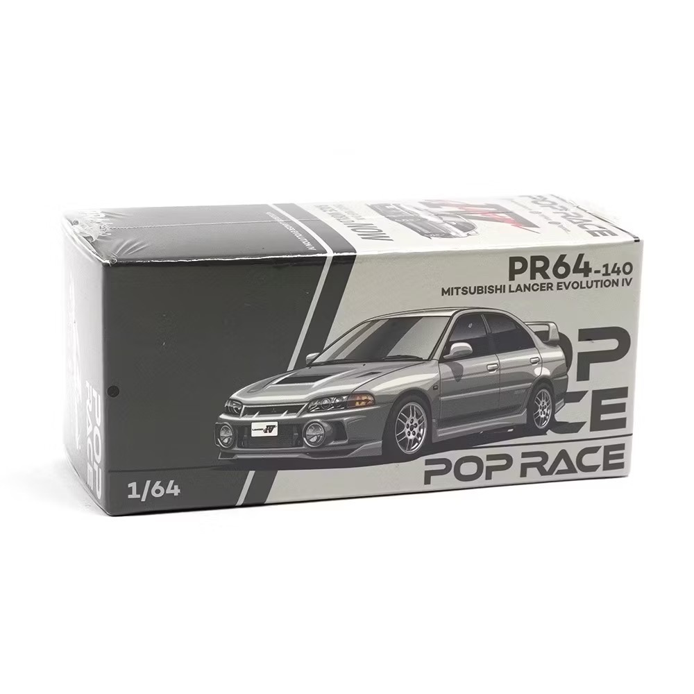 POP RACE MITSUBISHI LANCER EVOLUTION IV 三菱EVO4代 鋼鐵銀-細節圖5