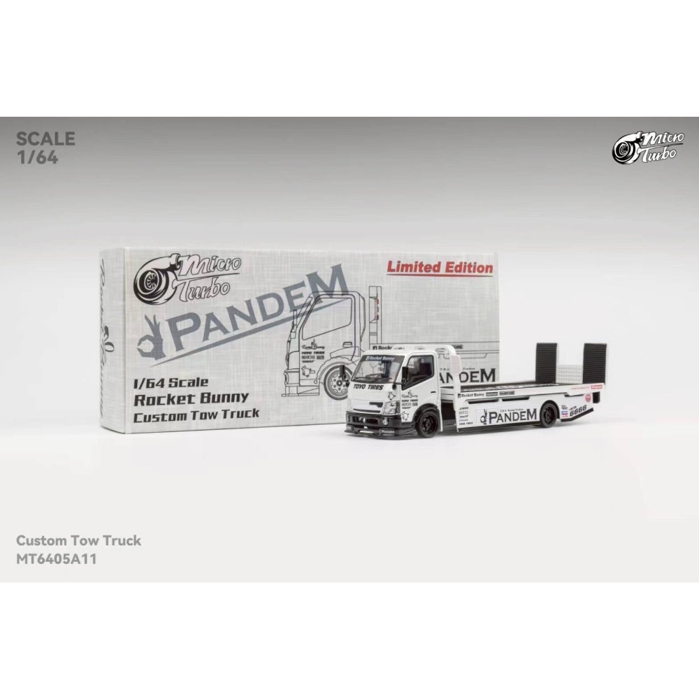 MicroTurbo 1/64 全落地平板改裝拖車 Rocket Bunny-細節圖7