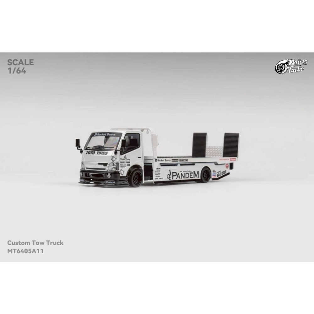 MicroTurbo 1/64 全落地平板改裝拖車 Rocket Bunny-細節圖8