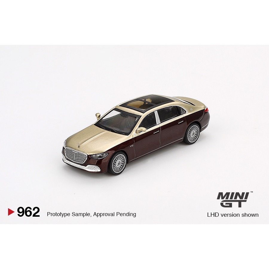 MINI GT #962 Mercedes-Maybach S 680 Gold / Dark Red-細節圖2