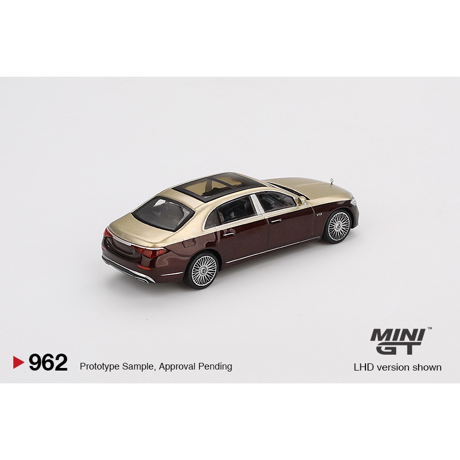 MINI GT #962 Mercedes-Maybach S 680 Gold / Dark Red-細節圖3