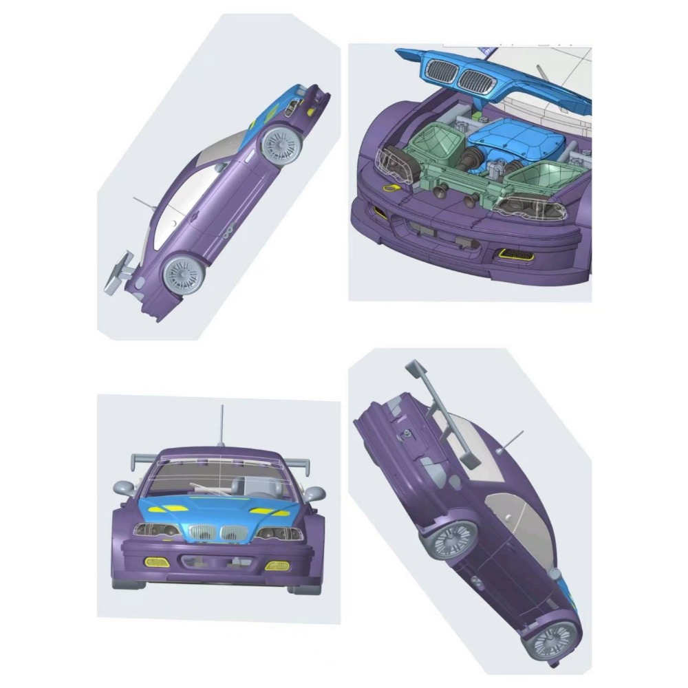 MJ 1/64 BMW M3 GTR 極品飛車塗裝版-細節圖3