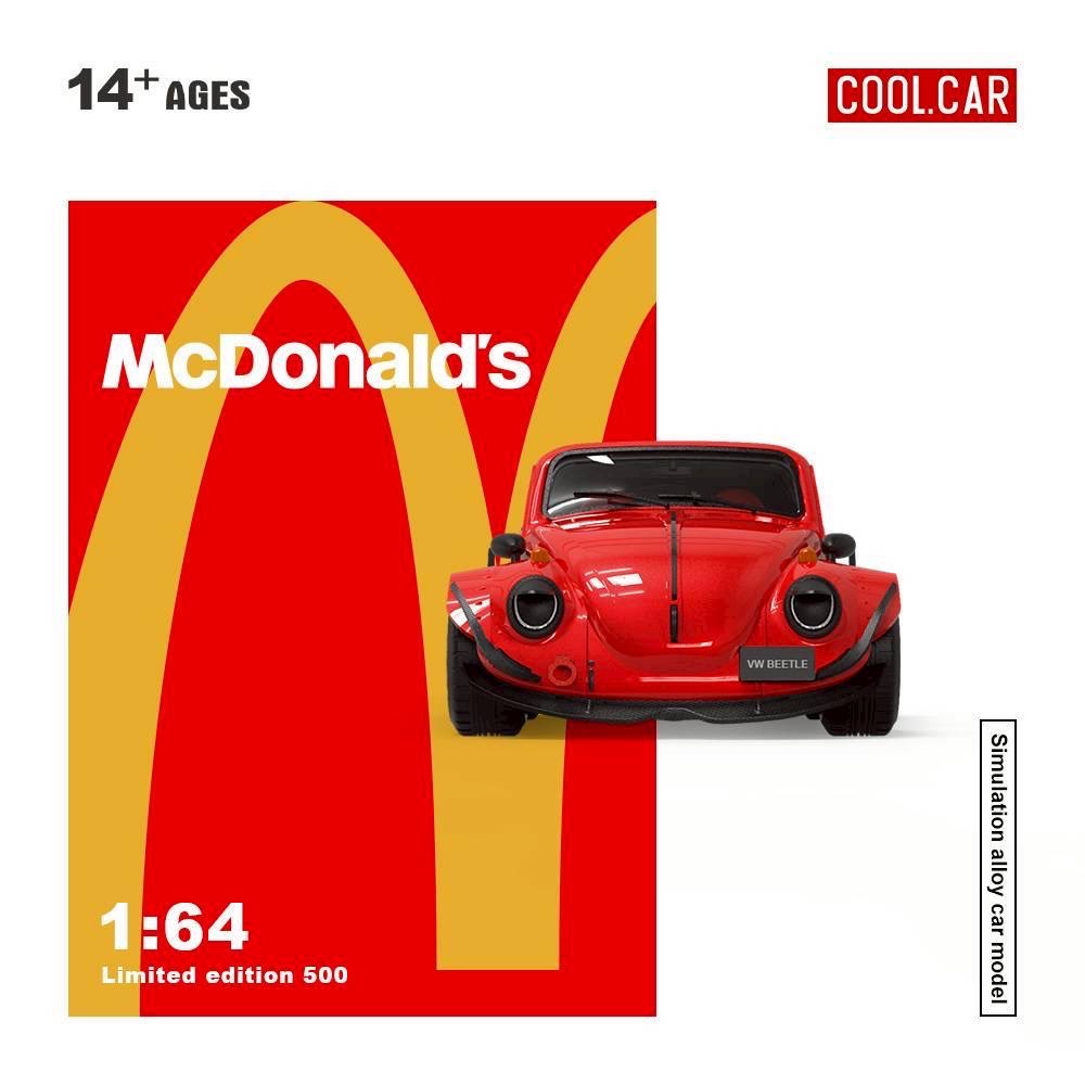 Cool Car 1/64 Volkswagen 金龜車 麥當勞塗裝版-細節圖2