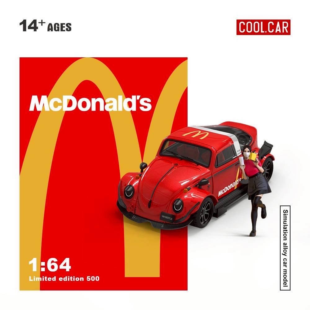 Cool Car 1/64 Volkswagen 金龜車 麥當勞塗裝版-細節圖4