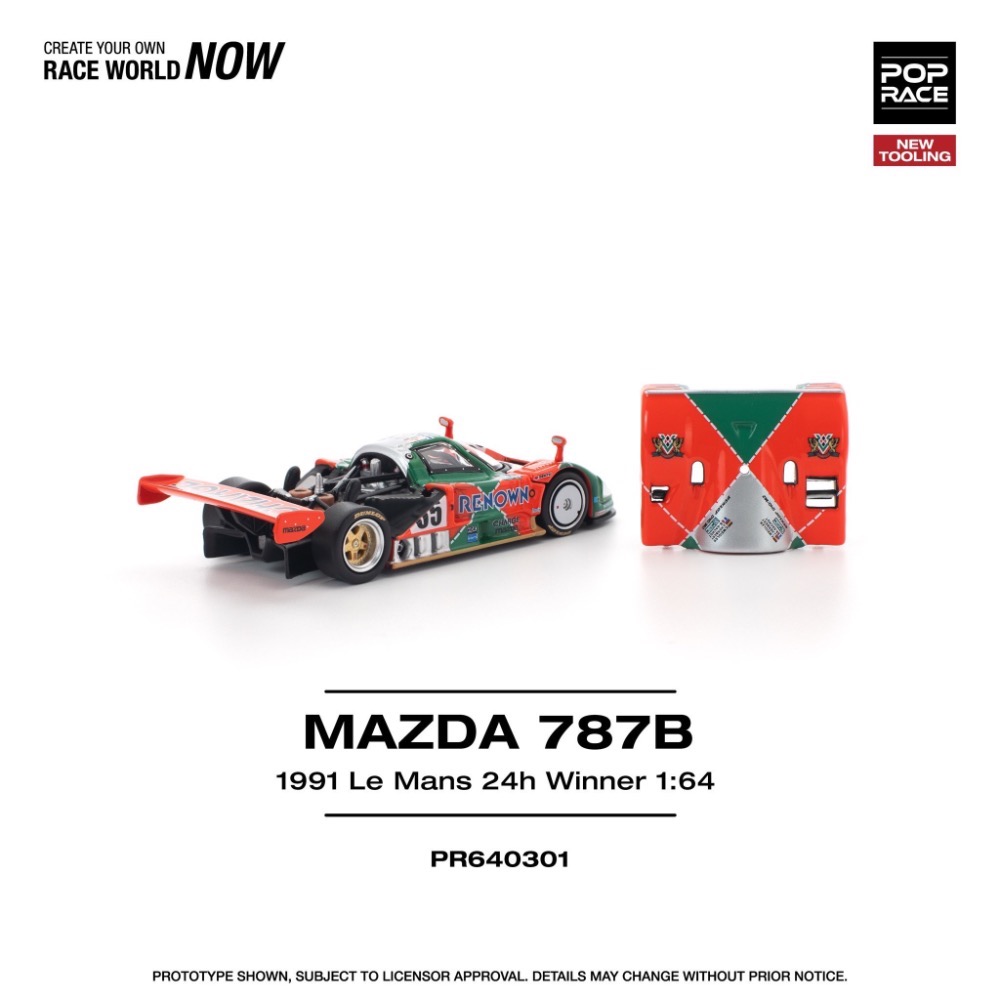 POP RACE MAZDA 787B 1991 LE MANS 24H WINNER-細節圖4
