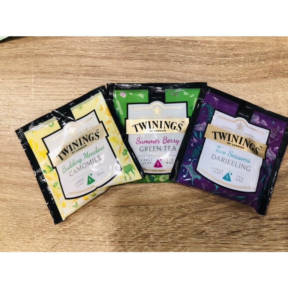 [有貨]英國Twinings 唐寧茶 頂級鉑金系列  單包試茶款  三角茶包  茶包 大吉嶺 洋甘菊 綠茶 唐寧茶 鉑金-細節圖2