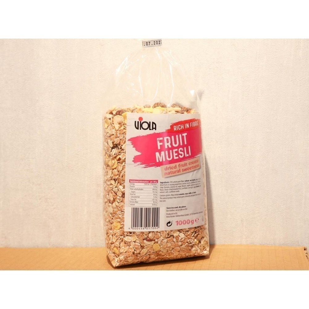 [有貨] 德國 Viola 綜合穀片 全系列 水果穀片 早餐穀片 麥片 燕麥片 Muesli 1000g-細節圖2