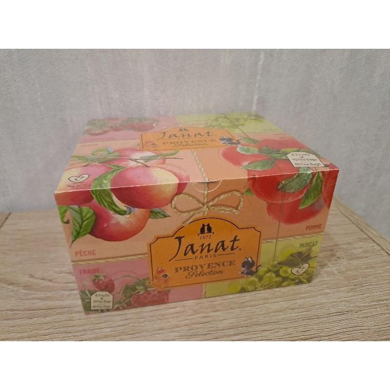 [有貨] 法國 Janat 普羅旺斯水果紅茶 茶包 草莓 水蜜桃 蘋果 葡萄 各10包 共40入一盒-細節圖2