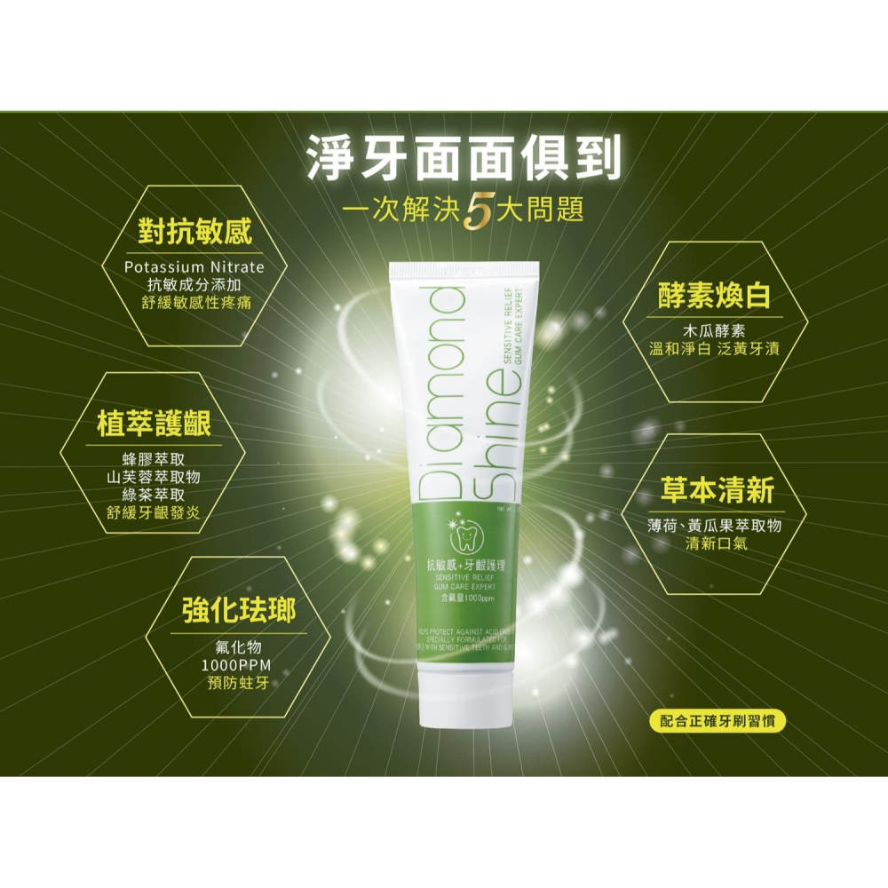 台灣公司貨＠古小芸＠DLC 鑽石抗敏護齦潔亮牙膏110g/條 多瓶優惠-細節圖3