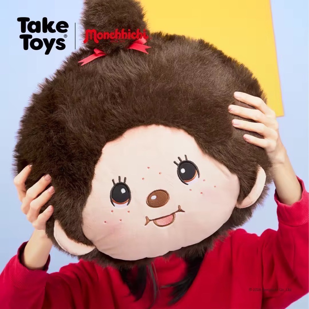 「全新/現貨」Monchhichi 大頭抱枕-細節圖2