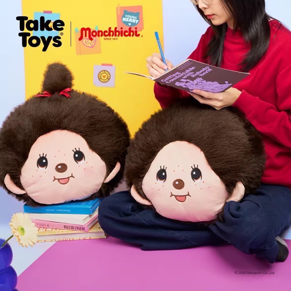 「全新/現貨」Monchhichi 大頭抱枕-細節圖4