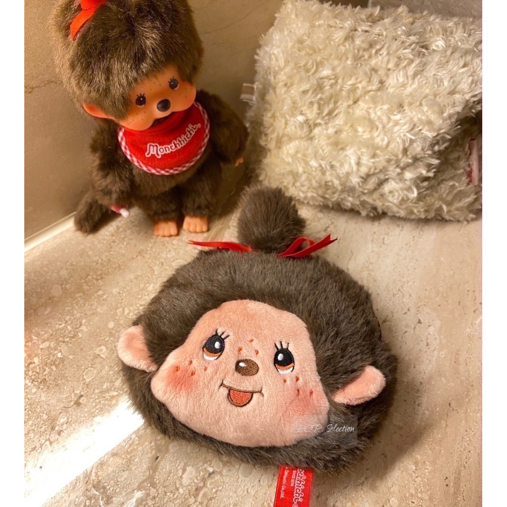 「全新現貨」Monchhichi 大頭零錢包 夢奇奇-細節圖2