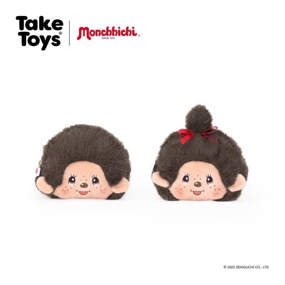 「全新現貨」Monchhichi 大頭零錢包 夢奇奇-細節圖6
