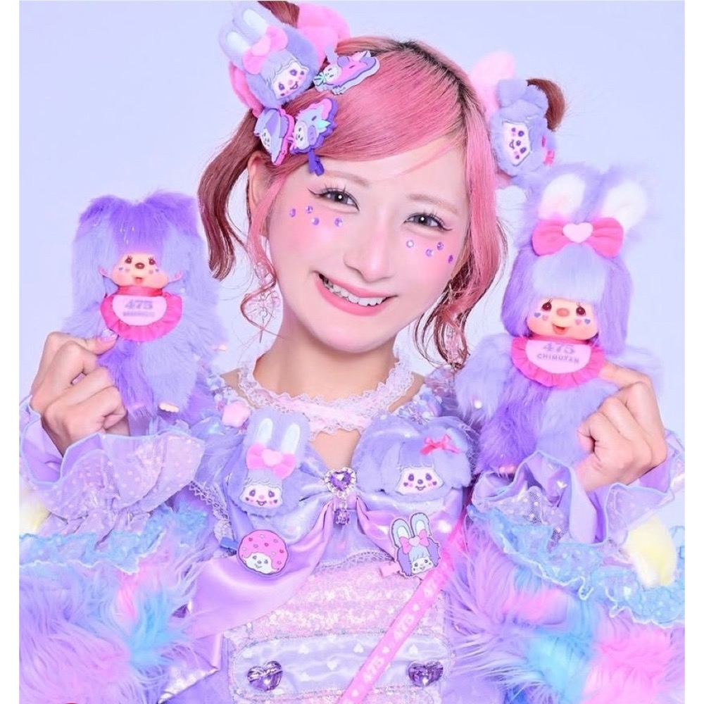 原宿風格💜甜點女王🍬 聯名 第二彈 Shinako x Monchhichi SS吊飾-細節圖7