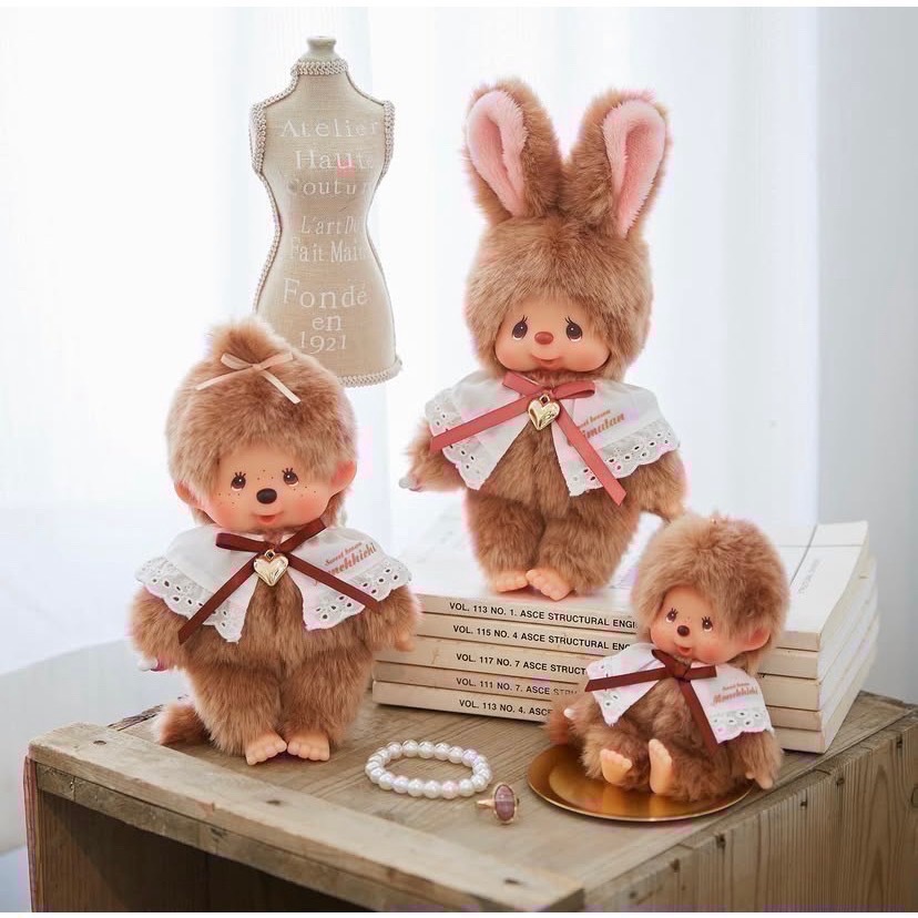 「全新現貨/請直接下單」夢奇奇Monchhichi 多款 基本款 吊飾 漢堡 咖啡店 豹紋 男生 女生-細節圖4