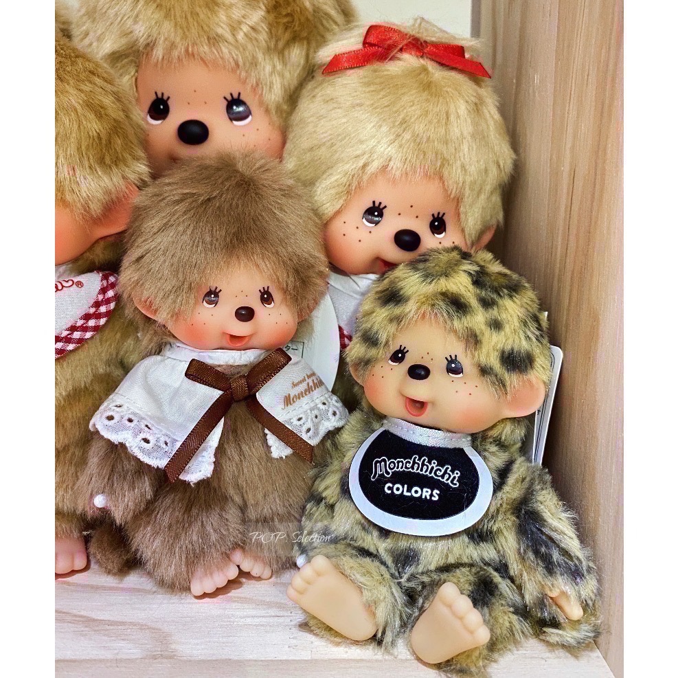 「全新現貨/請直接下單」夢奇奇Monchhichi 多款 基本款 吊飾 漢堡 咖啡店 豹紋 男生 女生-細節圖6