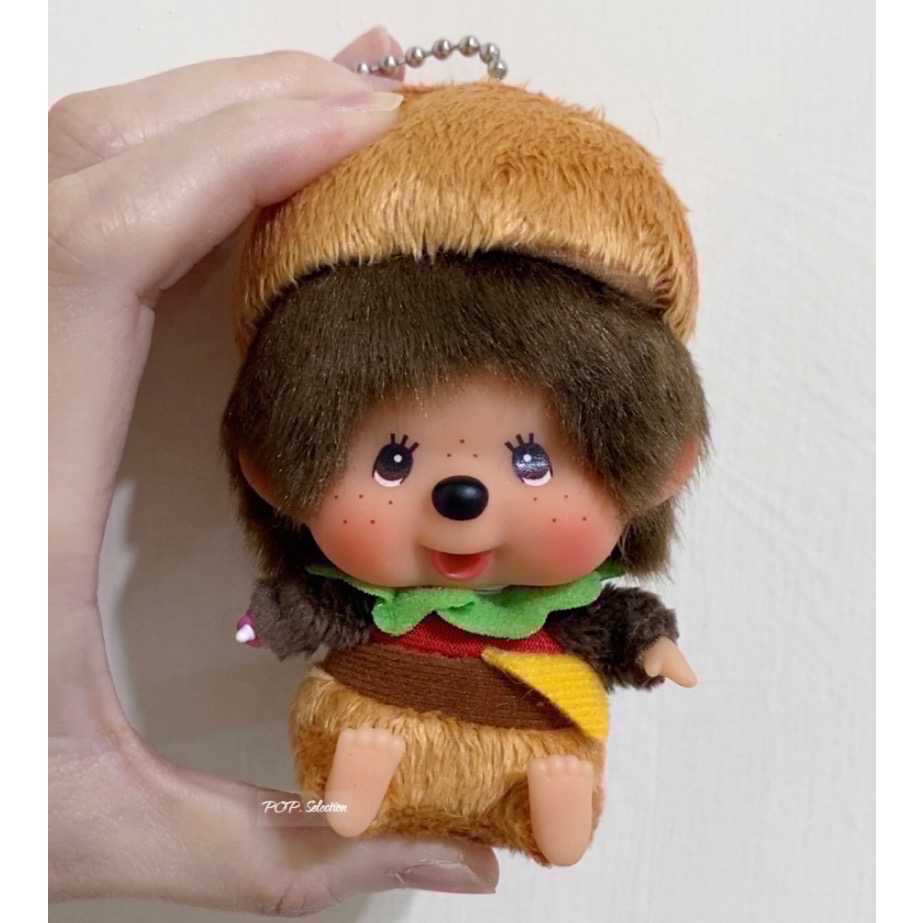 「全新現貨/請直接下單」夢奇奇Monchhichi 多款 基本款 吊飾 漢堡 咖啡店 豹紋 男生 女生-細節圖8