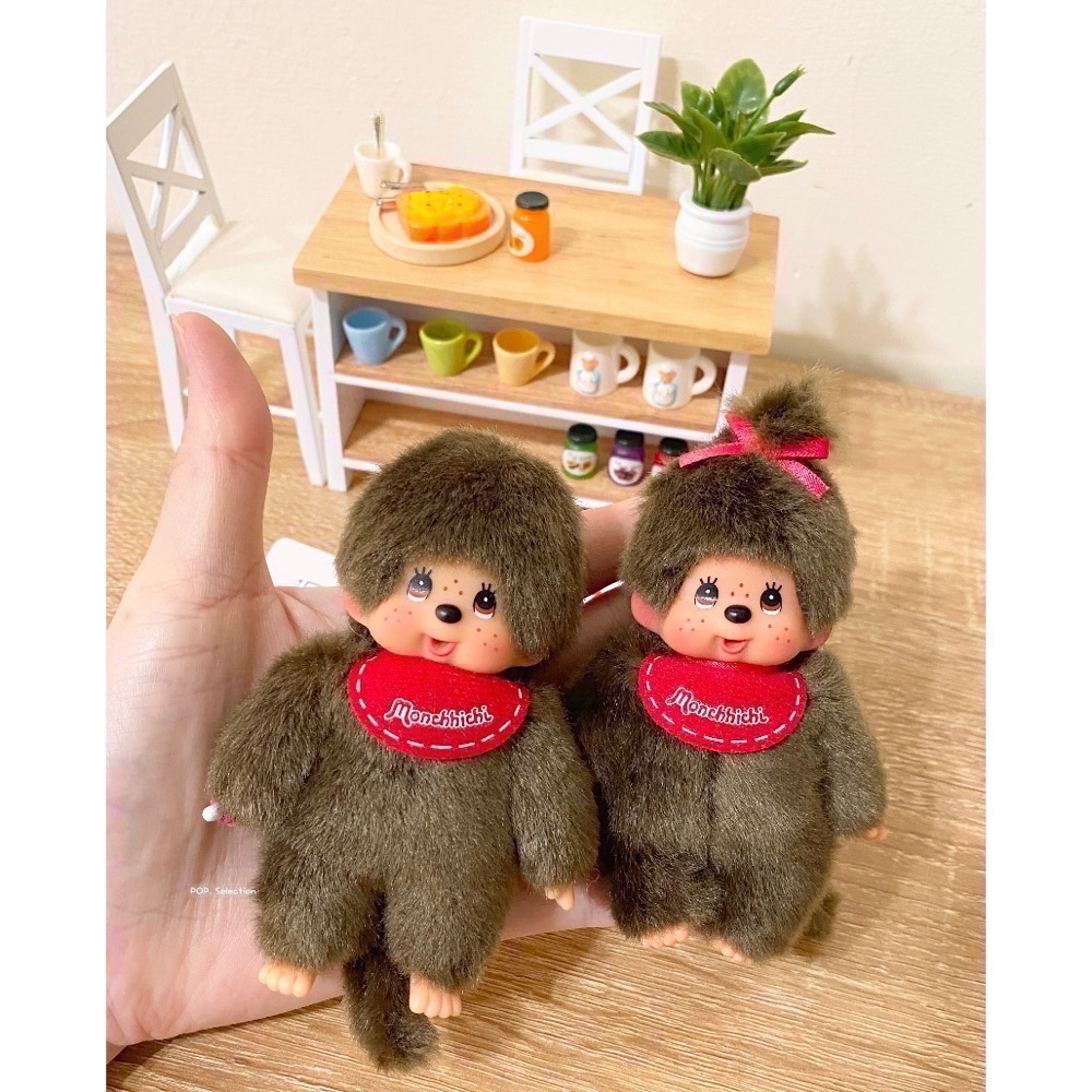 「全新現貨/請直接下單」夢奇奇Monchhichi 多款 基本款 吊飾 漢堡 豹紋 男生 女生-細節圖4