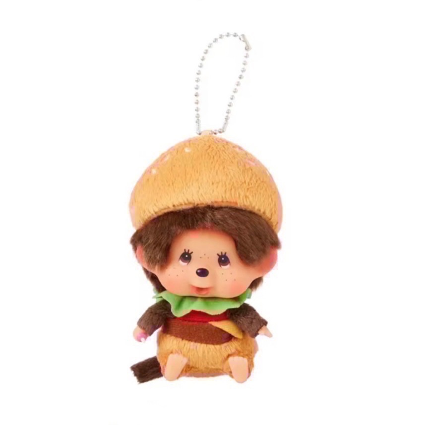 「全新現貨/請直接下單」夢奇奇Monchhichi 多款 基本款 吊飾 漢堡 豹紋 男生 女生-規格圖7