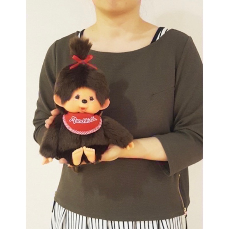 「全新現貨/可直接下單」⚠️站姿 金毛、經典 M尺寸 夢奇奇公仔 Monchhichi-細節圖5