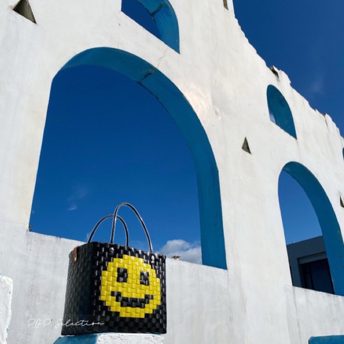 「現貨/可直接下單」手工編織 微笑🙂️提籃/買菜籃🧺-細節圖2