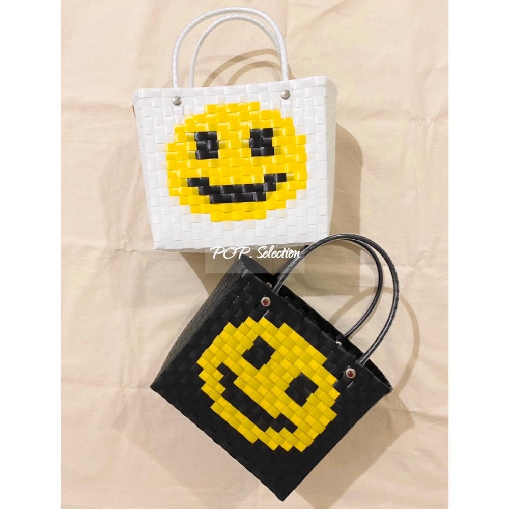 「現貨/可直接下單」手工編織 微笑🙂️提籃/買菜籃🧺-細節圖7