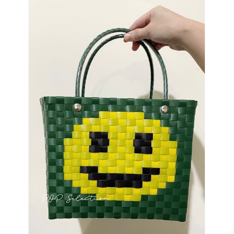 「現貨/可直接下單」手工編織 微笑🙂️提籃/買菜籃🧺-規格圖8