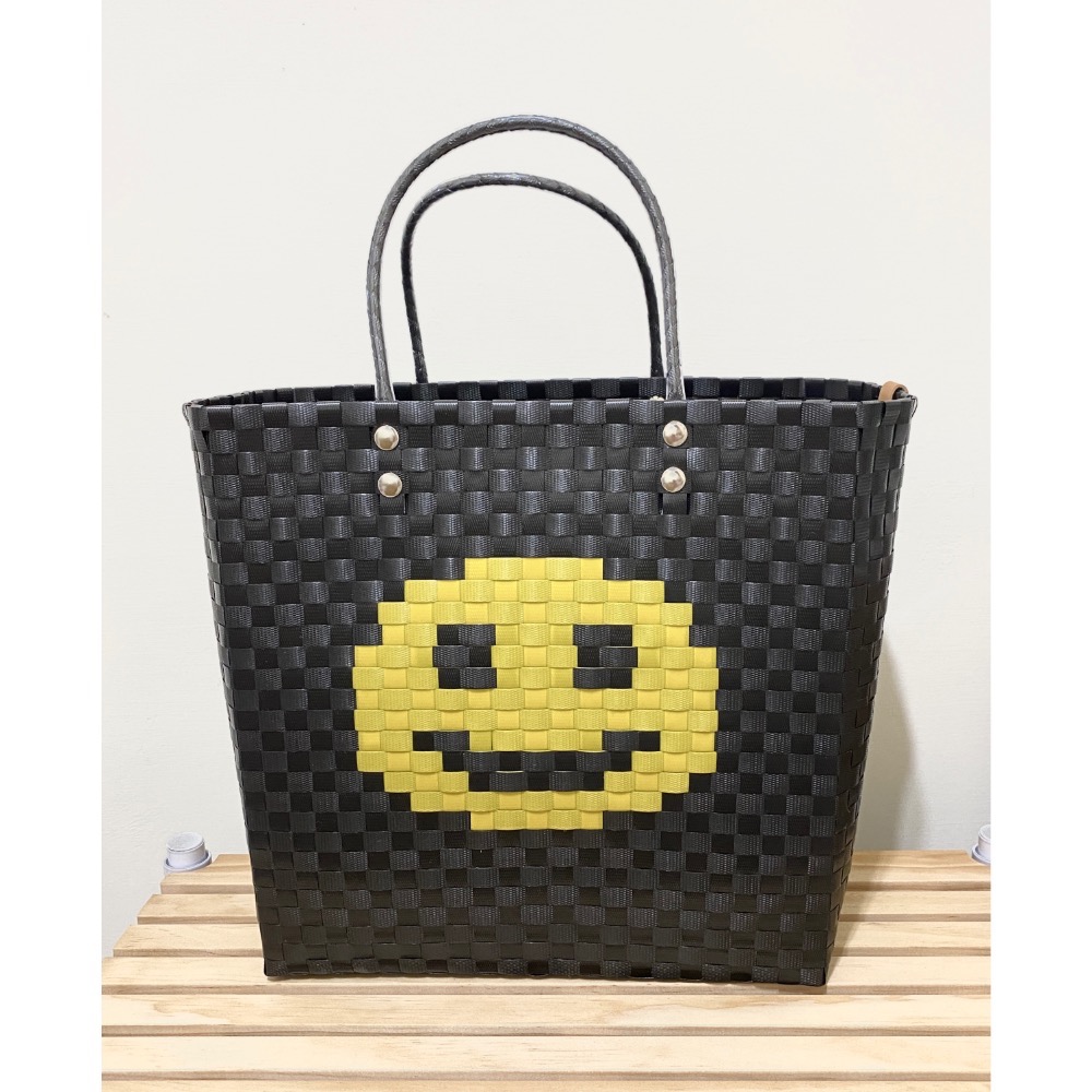 「現貨/可直接下單」手工編織 微笑🙂️提籃/買菜籃🧺-規格圖8