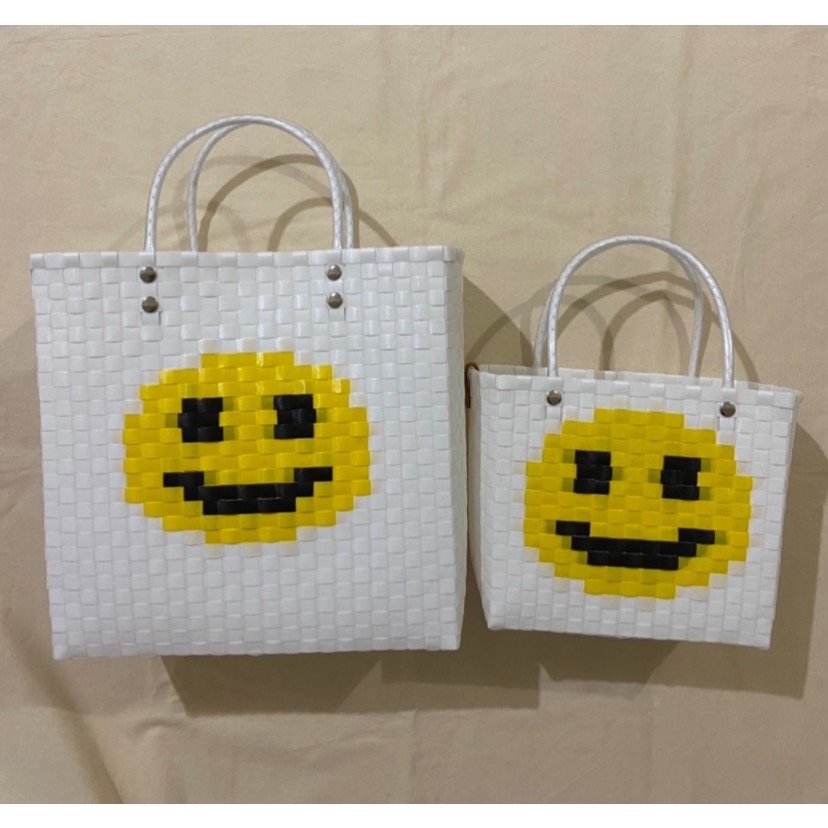 「現貨/可直接下單」手工編織 微笑🙂️提籃/買菜籃🧺-規格圖8