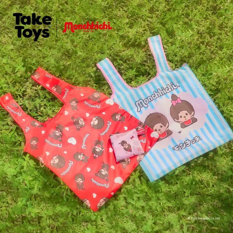 「全新/現貨」可直接下單 夢奇奇Monchhichi 粉紅色 購物袋-細節圖2