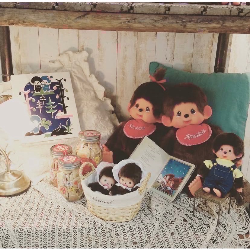 「全新現貨/可直接下單」經典 L 尺寸 夢奇奇公仔Monchhichi-細節圖2